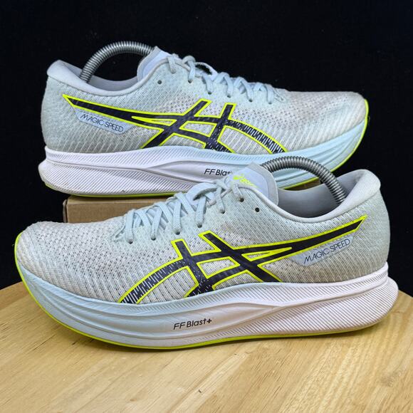 ASICS Wmns Magic Speed 2 'Sky Lime' 1012B274-402 Size 10.5 Athletic Shoe - Picture 1 of 10